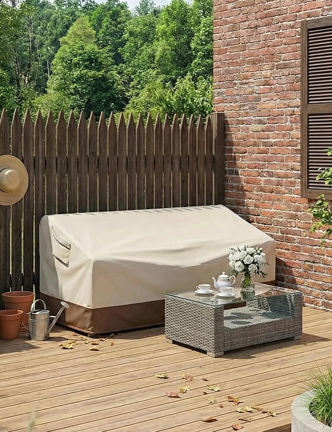 Vailge Patio Loveseat Cover 2-Seater & Outdoor Sofa Couch Cover Waterproof - Image 7