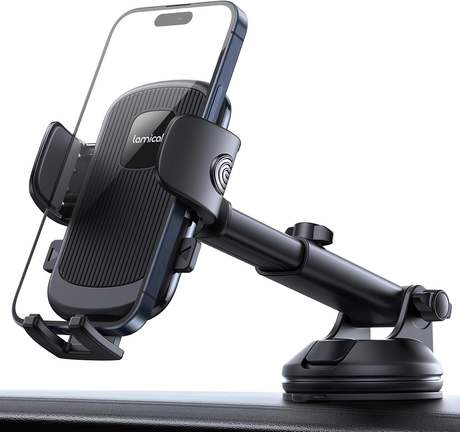 Lamicall Car Phone Holder Military-Grade Suction Cup Dashboard Windshield - Image 9